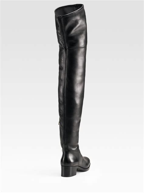 prada boots.l|Prada thigh high boots.